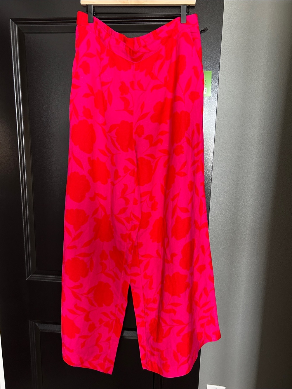 kate spade Pink and Red Floral Pants new with Tag XXL - Picture 2 of 8